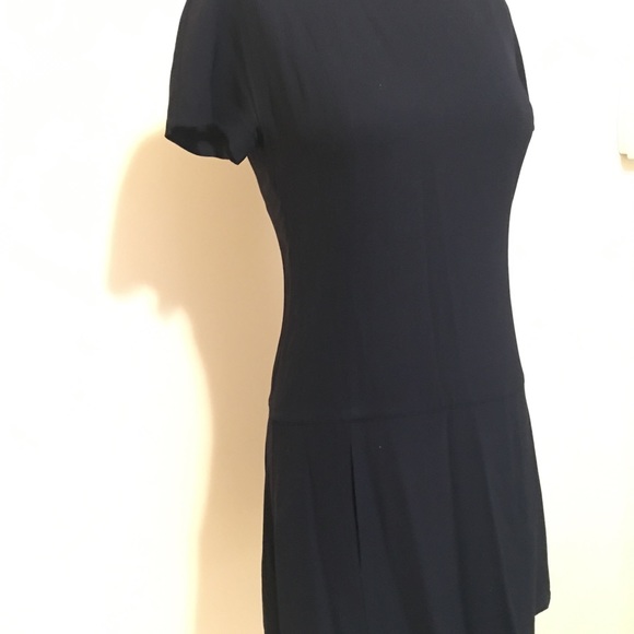 0266Theory Navy Blue Arlinda Dress Sz 2 - Picture 6 of 8
